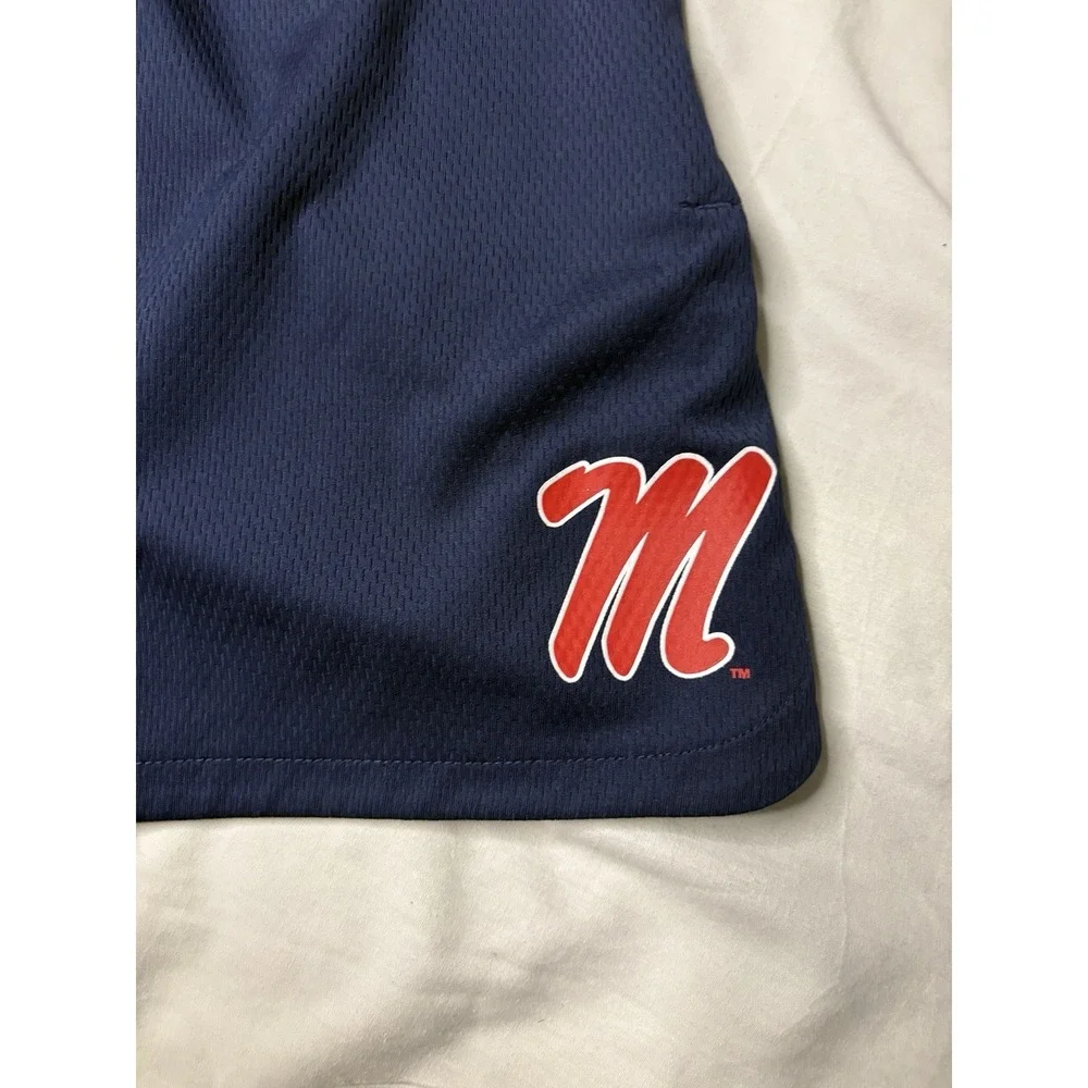 Nike Dri Fit Ole Miss Rebels Hype Shorts Youth Size XL Blue Pockets B37898D